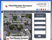 Tablet Screenshot of floodelevationsurveyors.com